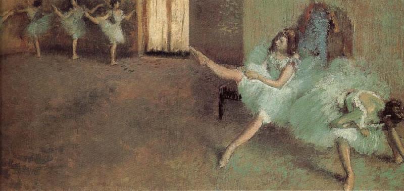 Before the performance, Edgar Degas